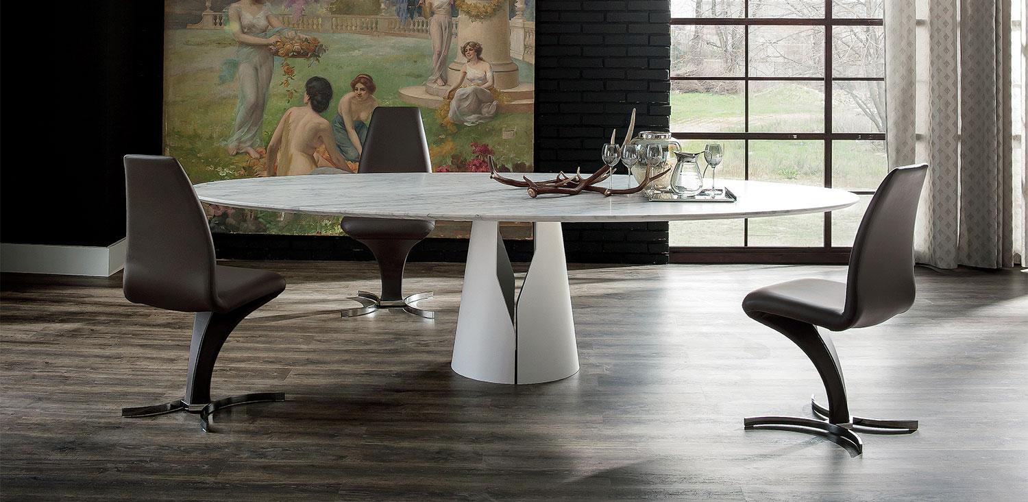 Round metal table | Giano by Cattelan Italia