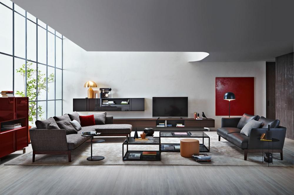 3 seater fabric sofa | Chelsea by Molteni
