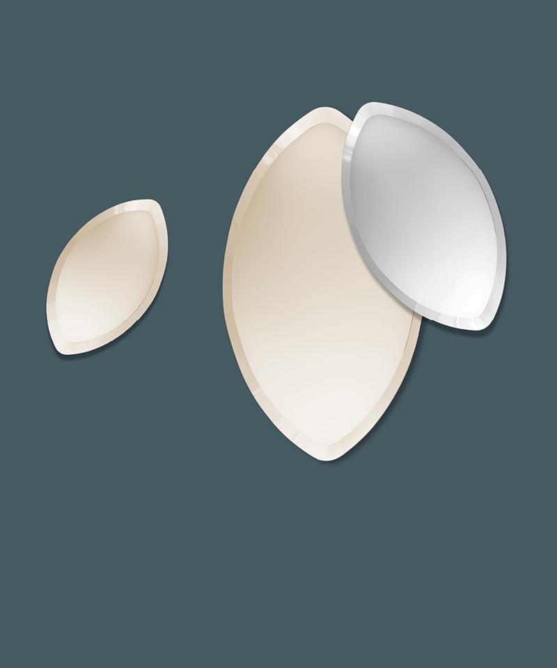 Wall-mounted mirror | Marquise by Borzalino