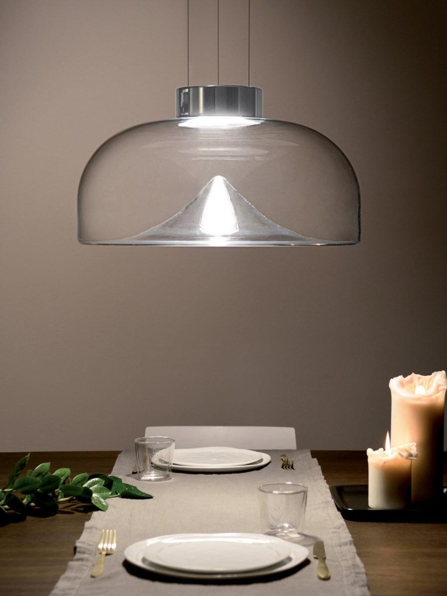 LED blown glass pendant lamp | Aella S by Leucos
