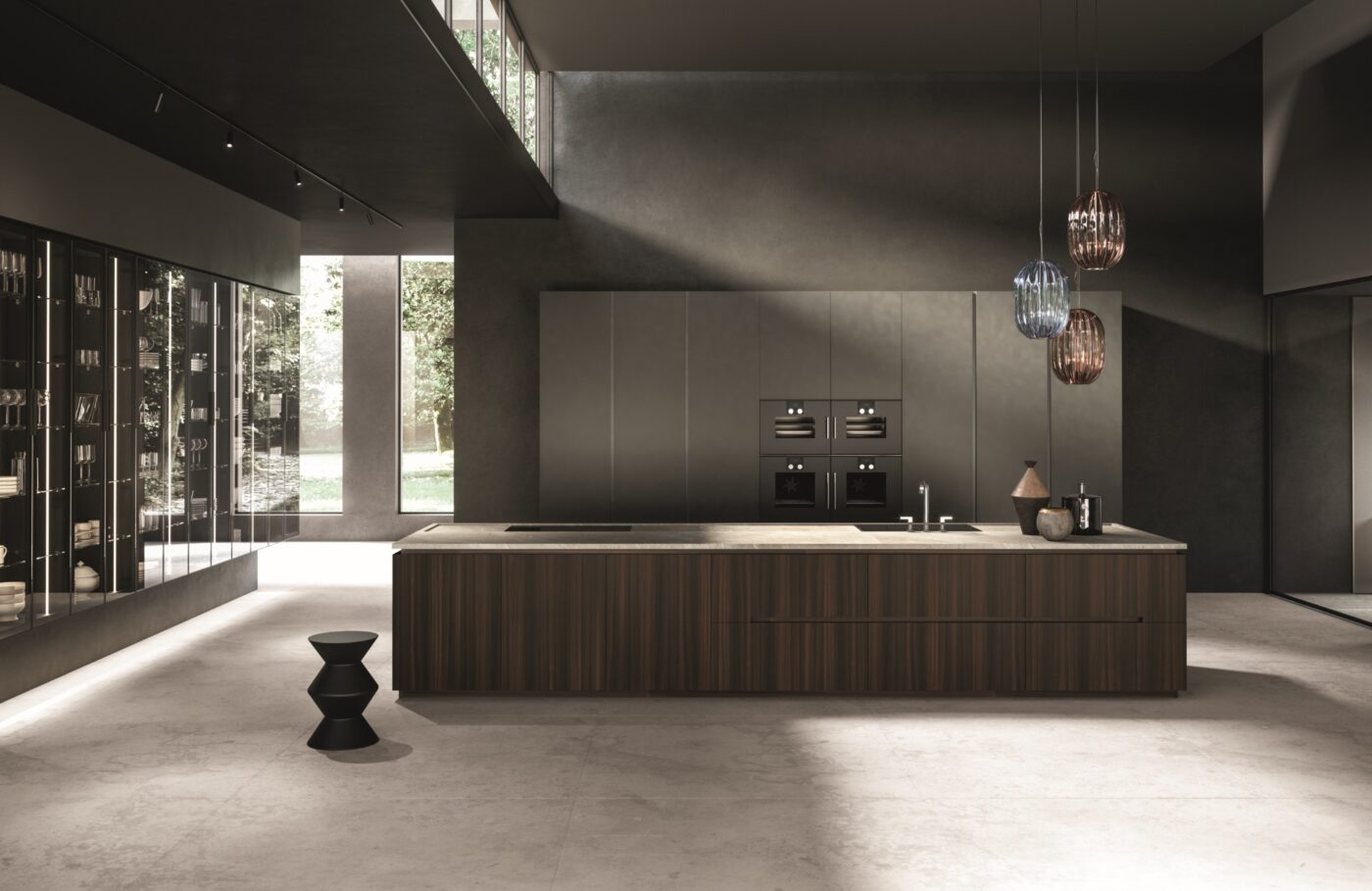 Stone kitchen with handles Aster Cucine Contempora