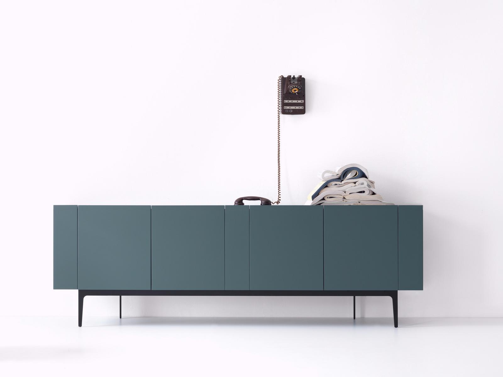 Wooden sideboard with doors | Rainbow by Lema
