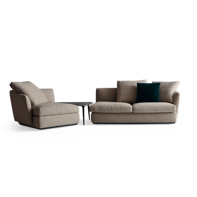 Sectional fabric sofa | Sloane by Molteni