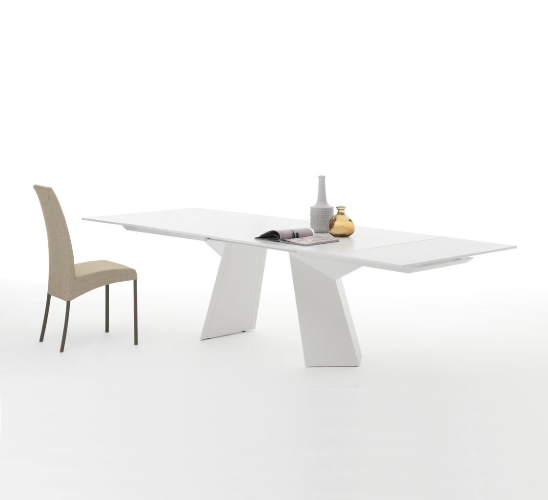 Rectangular tempered glass table | Fiandre by Bontempi