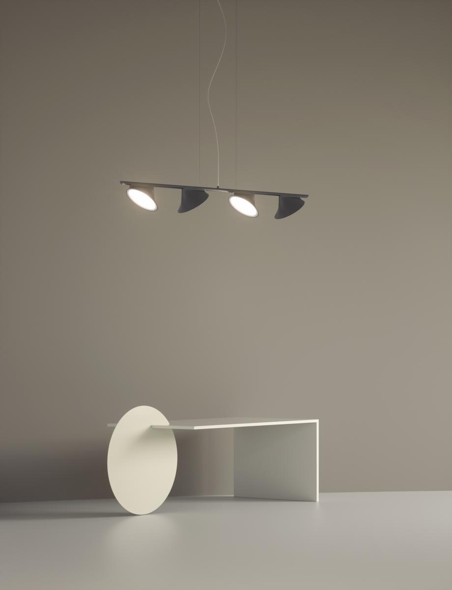 LED direct light aluminium pendant lamp | Orchid by Axolight
