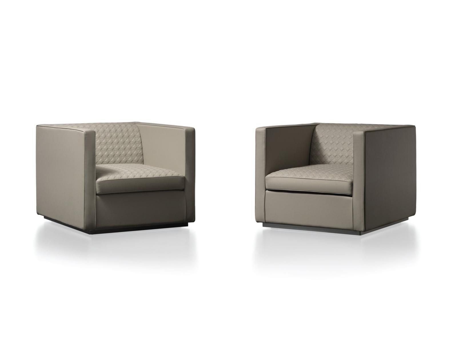 Upholstered fabric armchair with armrests | Avantgarde by Reflex