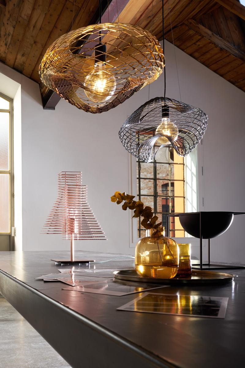 Direct light metal pendant lamp | Net by Zava