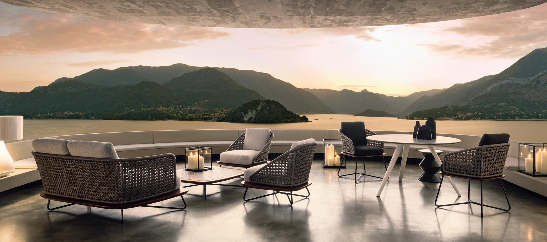 Outdoor chair | Rivera Little by Minotti