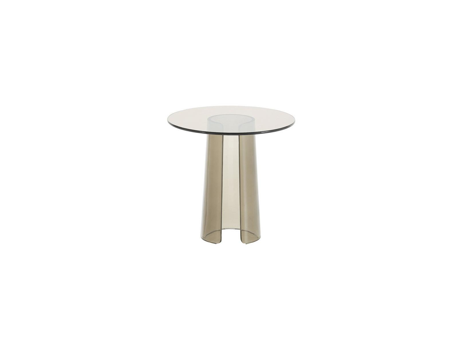 Round glass coffee table | Orbit by Poliform