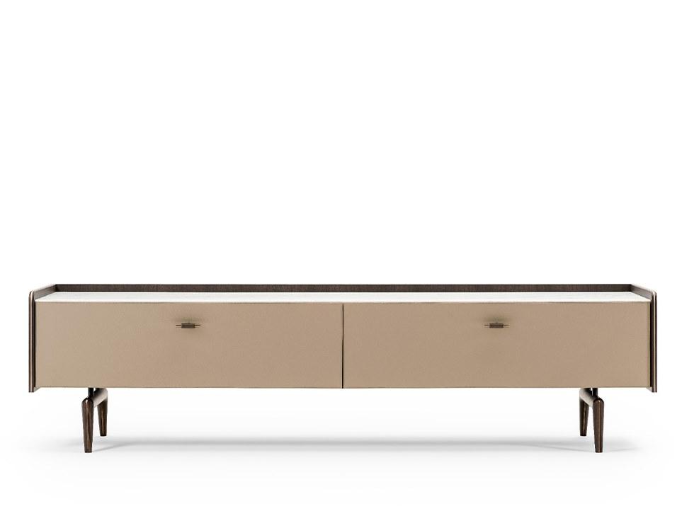 Low wooden TV cabinet | Blues by Turri