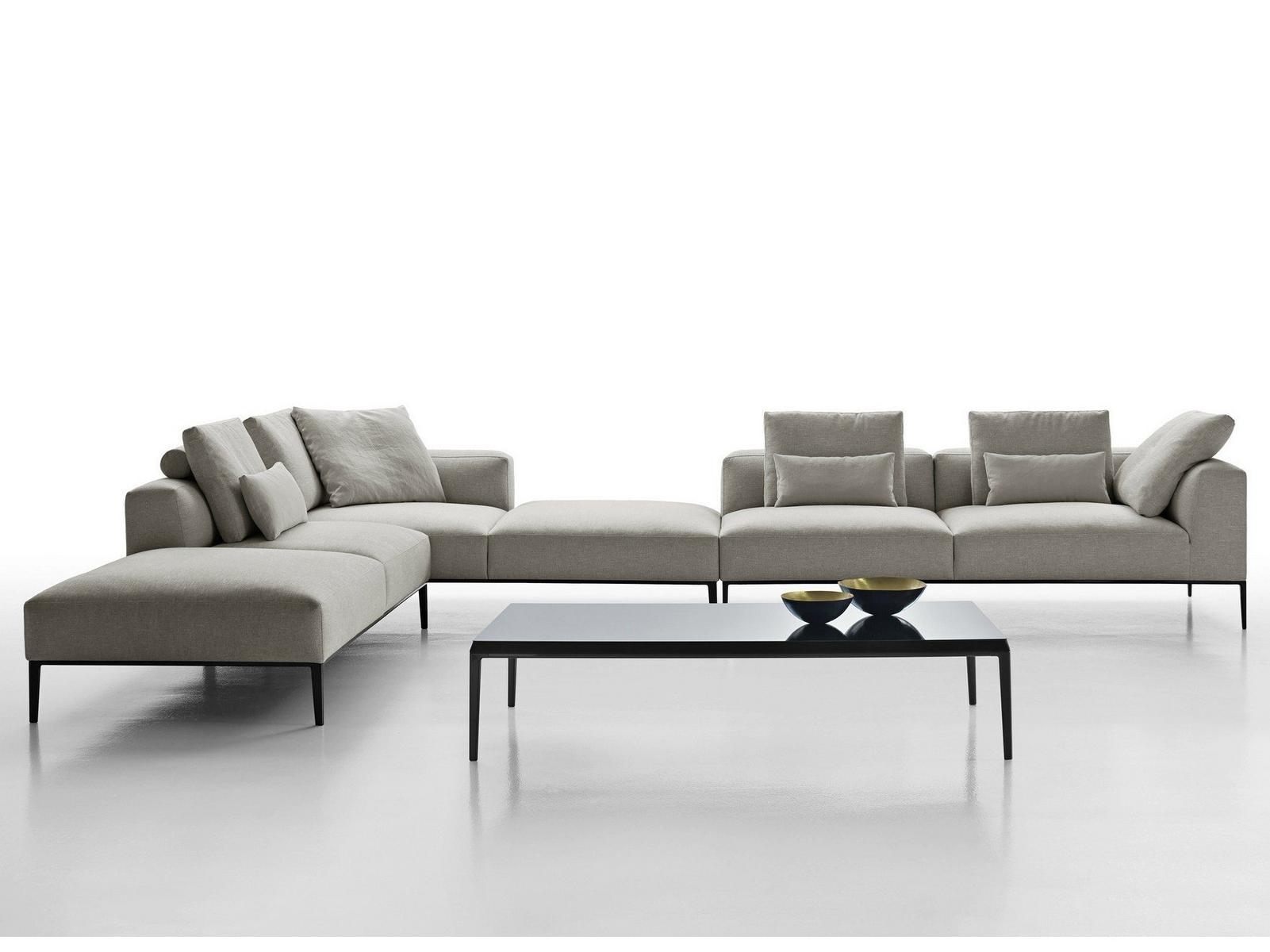 Corner sectional fabric sofa | Michel Effe by B&B Italia