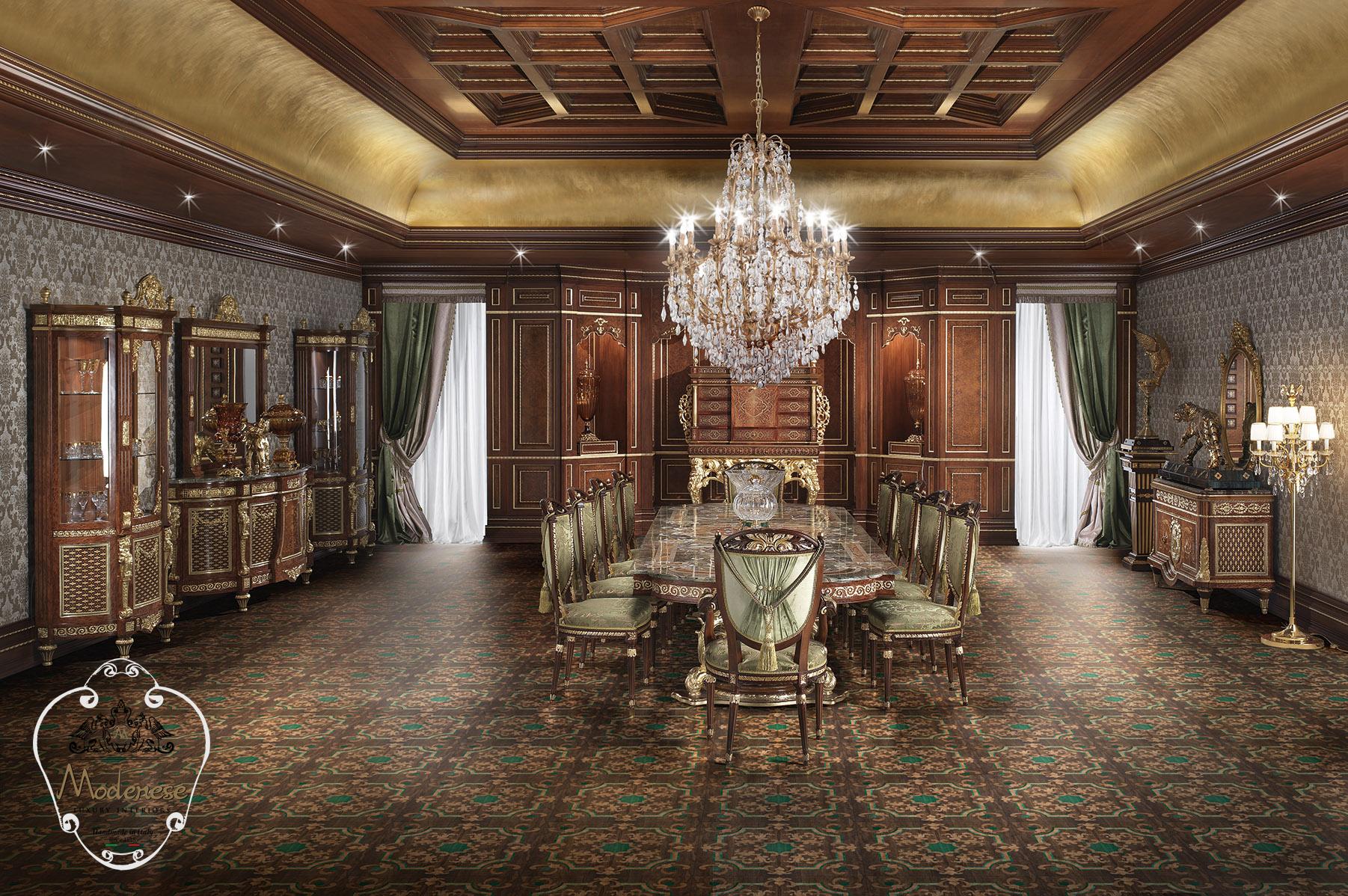 Upholstered fabric chair with armrests | 14514 by Modenese Gastone