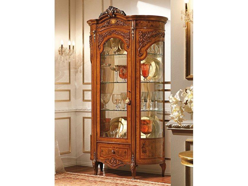 Wood and glass display cabinet | Reggenza Luxury by Barnini Oseo