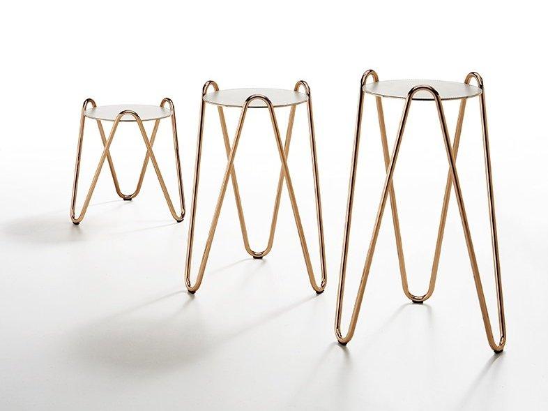 Round ceramic coffee table | Apelle Chic by Midj