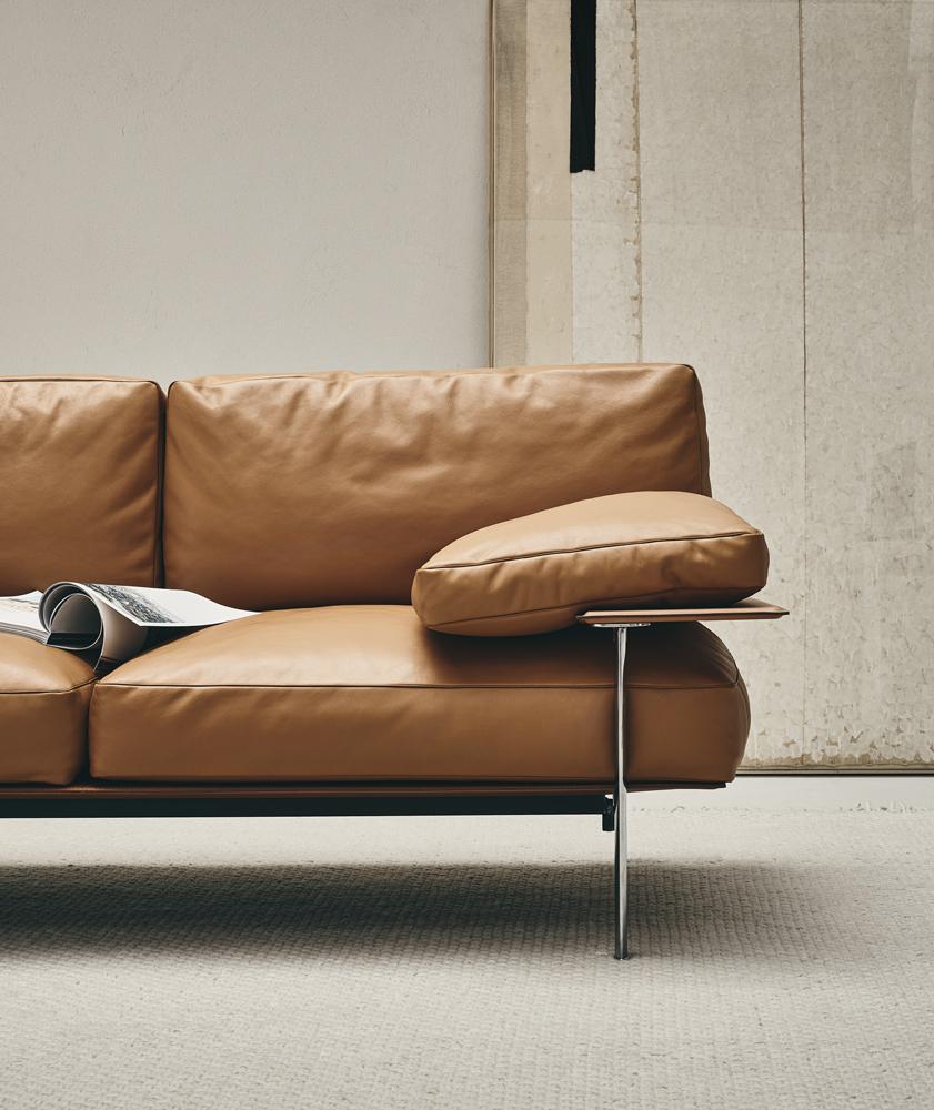 3 seater leather sofa | Diesis 40 by B&B Italia