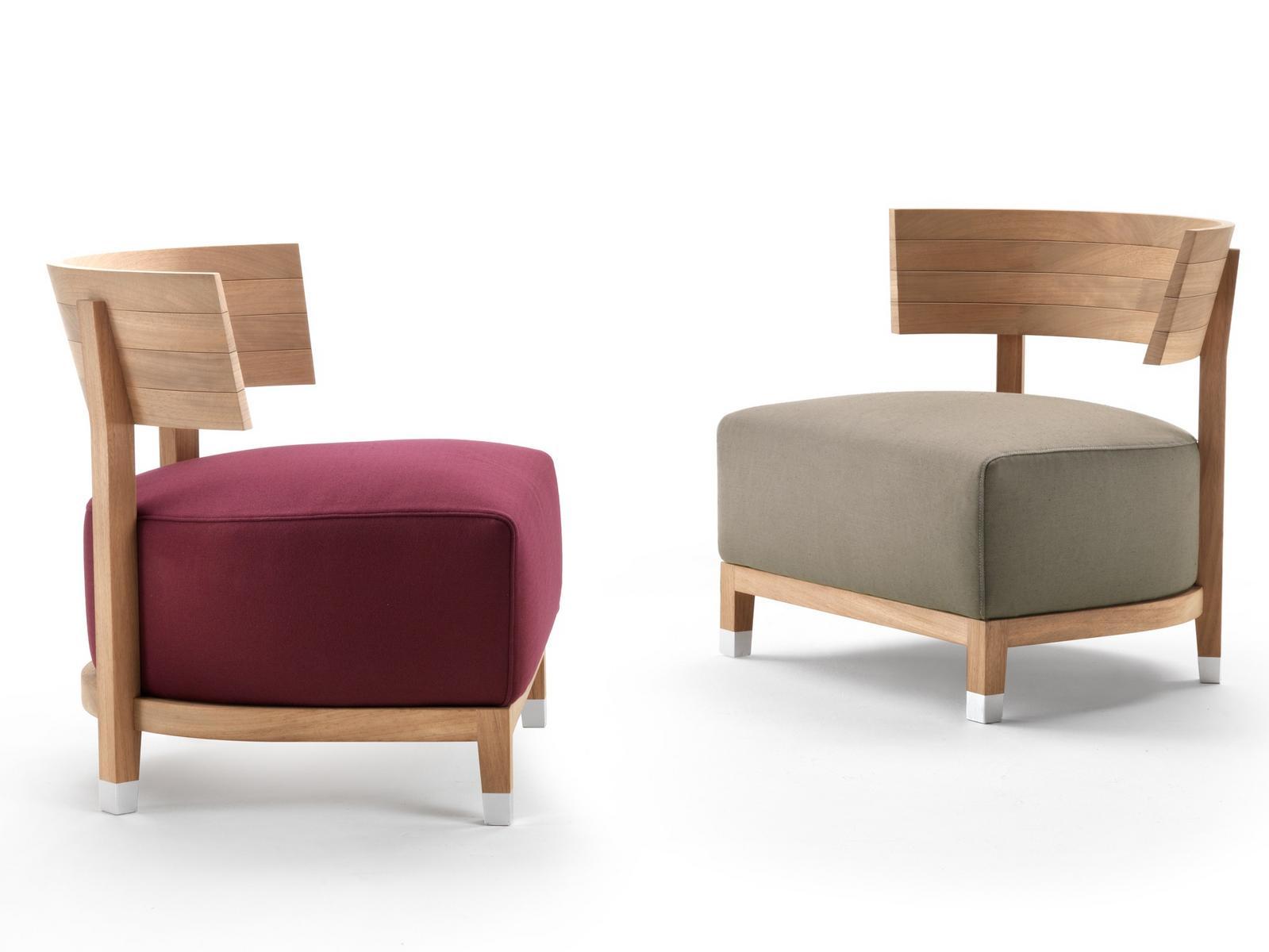 Garden fabric easy chair with removable cover | Thomas by Flexform