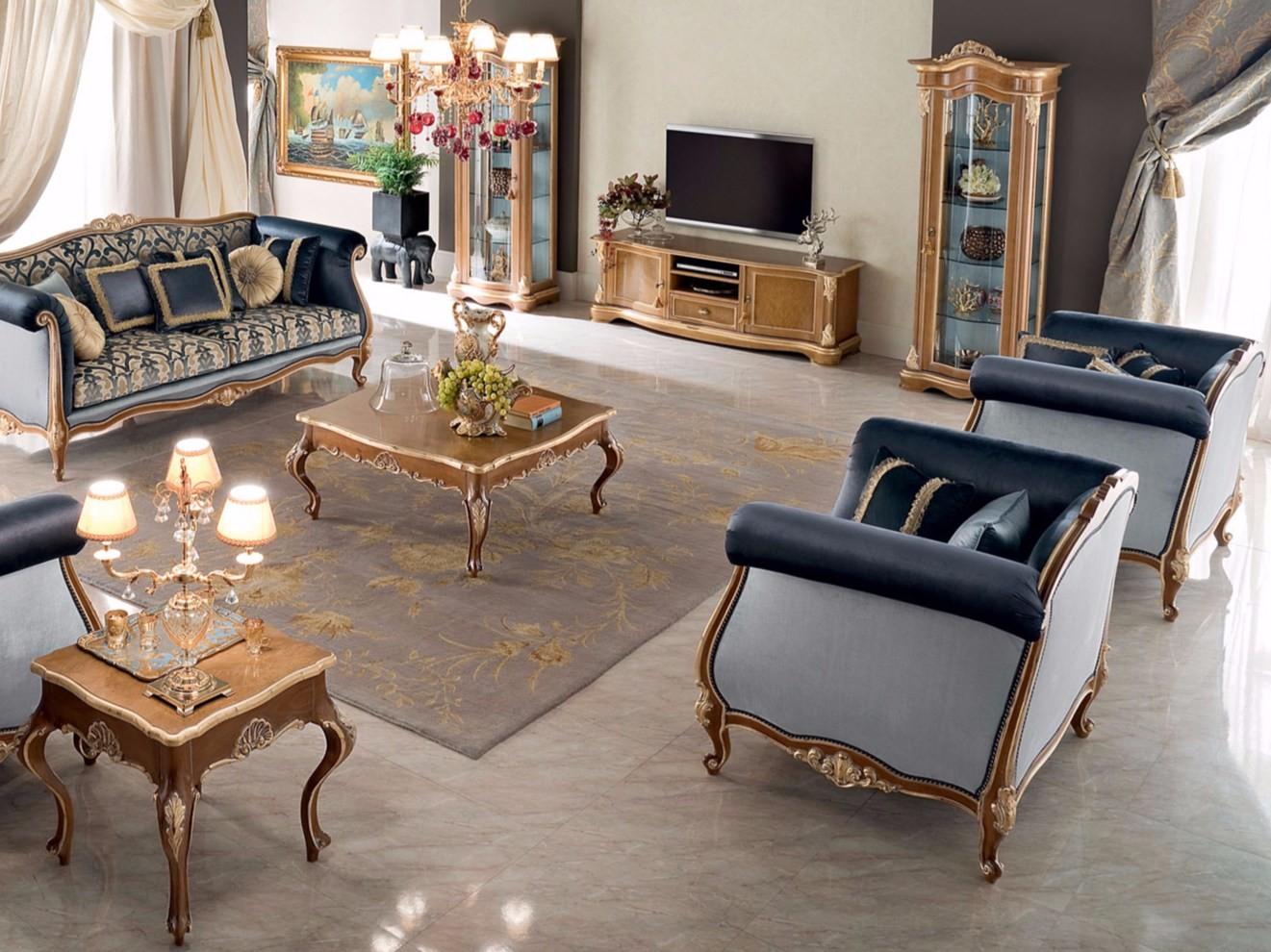 Low square wooden coffee table | 13667 by Modenese Gastone