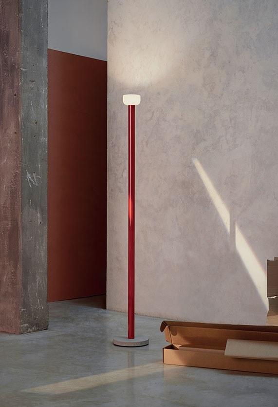 LED glass and aluminium floor lamp | Bellhop Floor by Flos