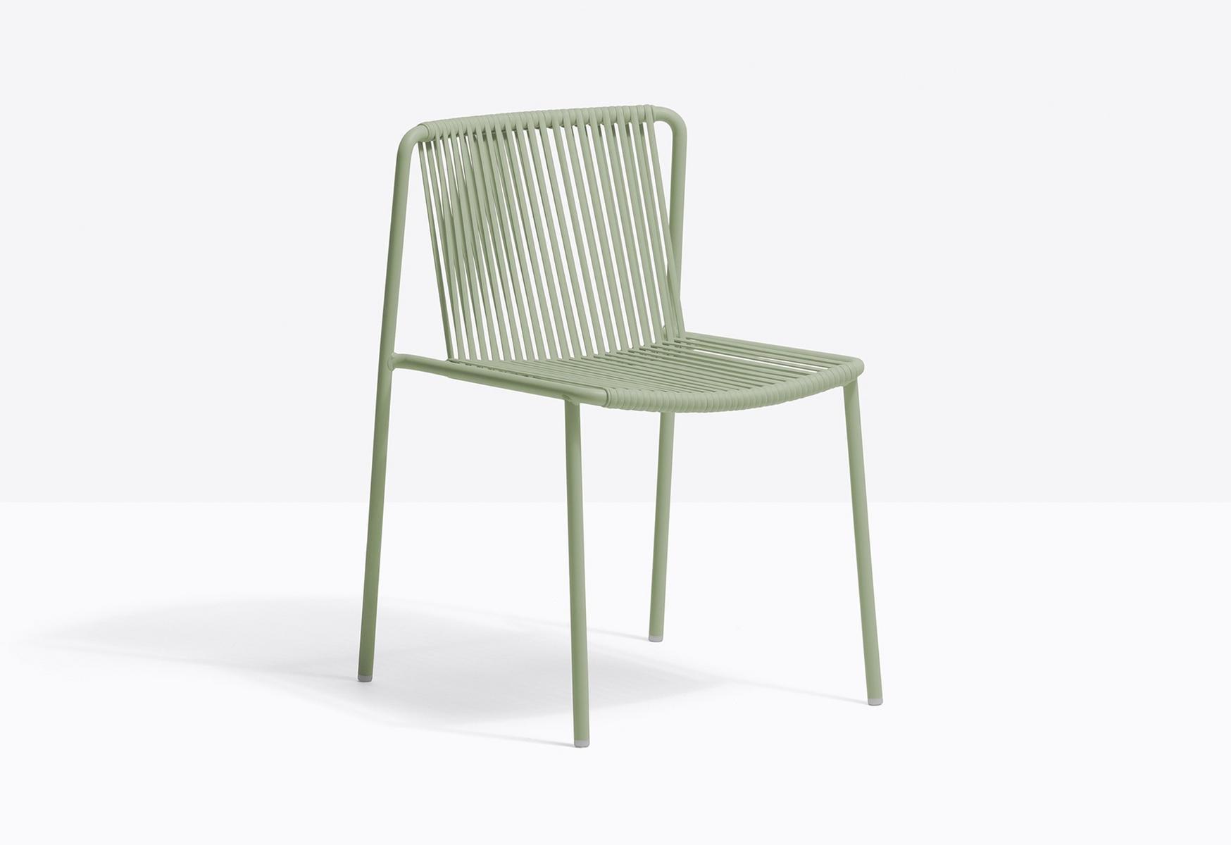 Powder coated steel garden chair | Tribeca 3660 by Pedrali