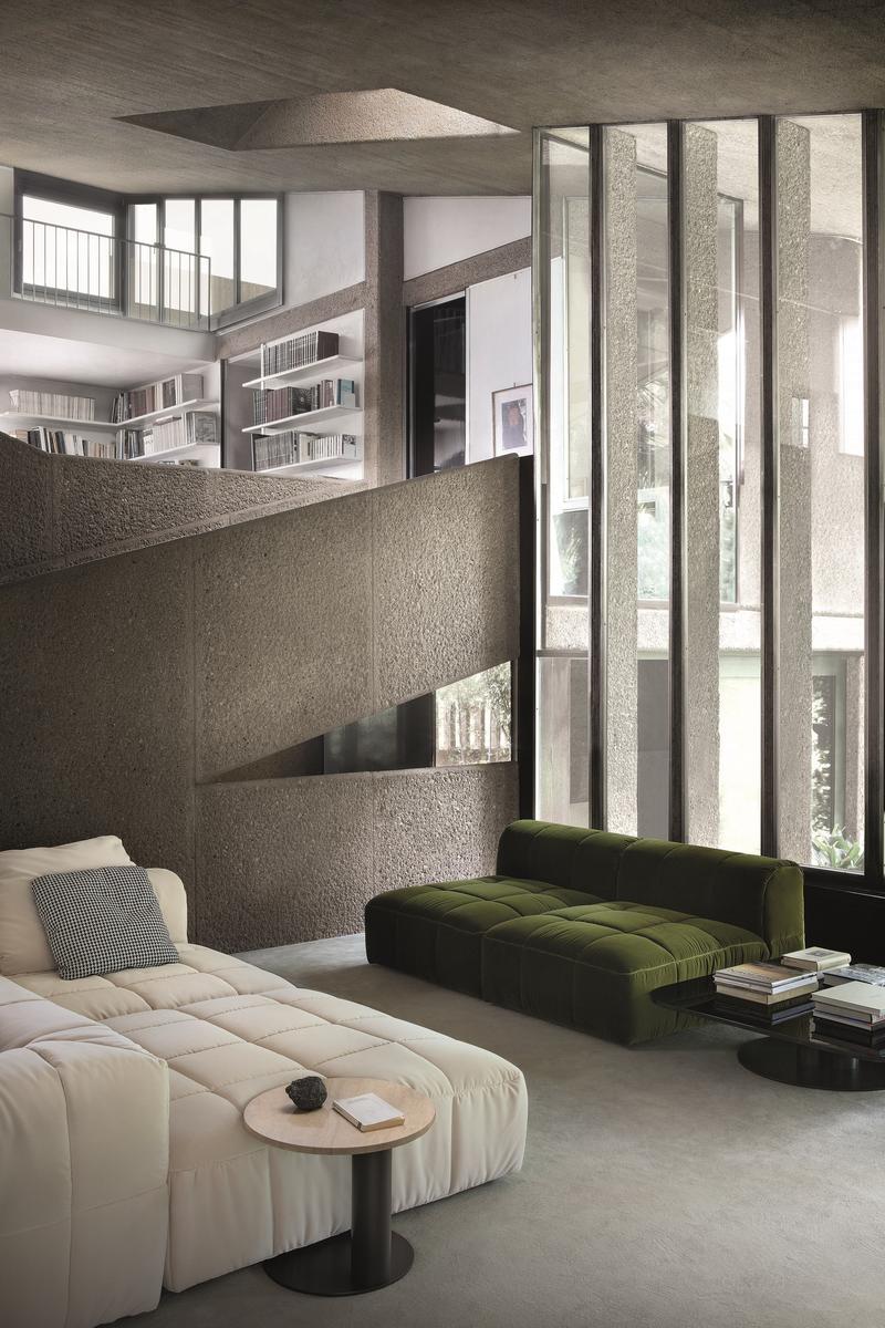 Modular fabric sofa | Strips System by Arflex