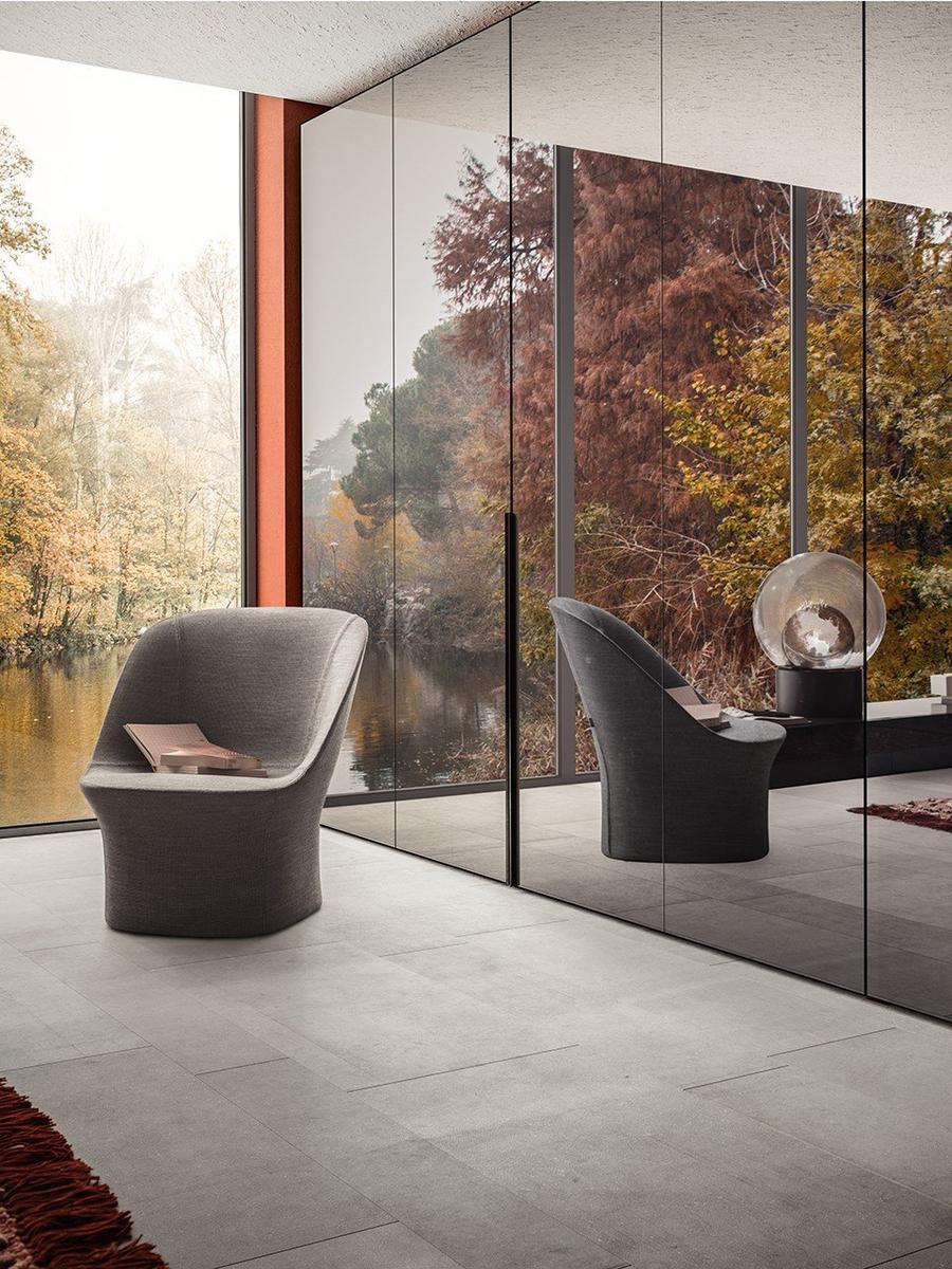 Lacquered wooden wardrobe | Cornice by Pianca