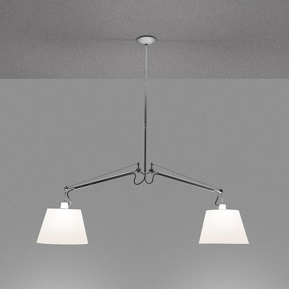 Swivel pendant lamp | Tolomeo Basculante Suspension 2 Bracci by Artemide