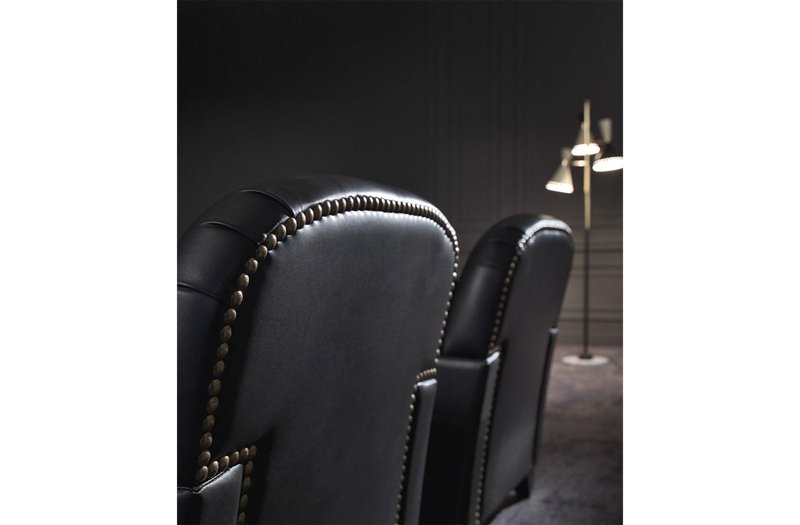 Leather armchair with armrests | Cardiff by Gianfranco Ferre Home