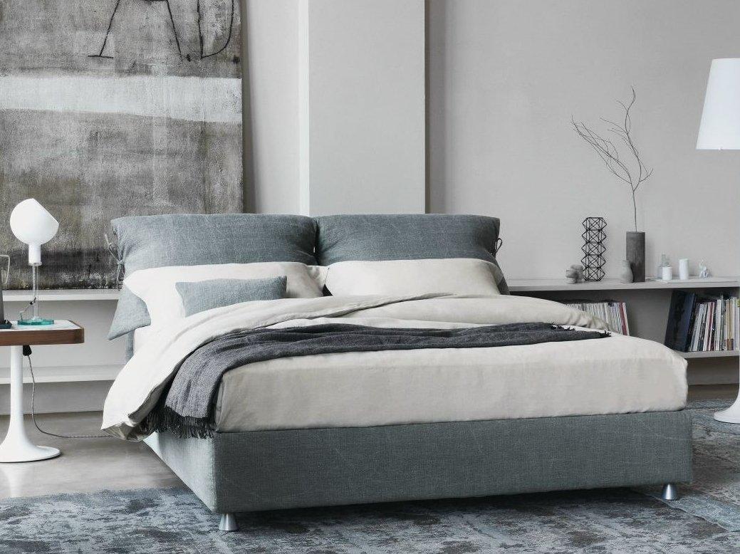Double bed with removable cover | Nathalie by Flou