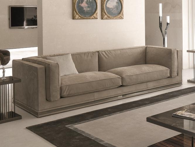 Corner velvet sofa | Mason by Longhi