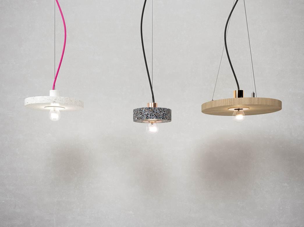 Wooden pendant lamp | Rond by Dark