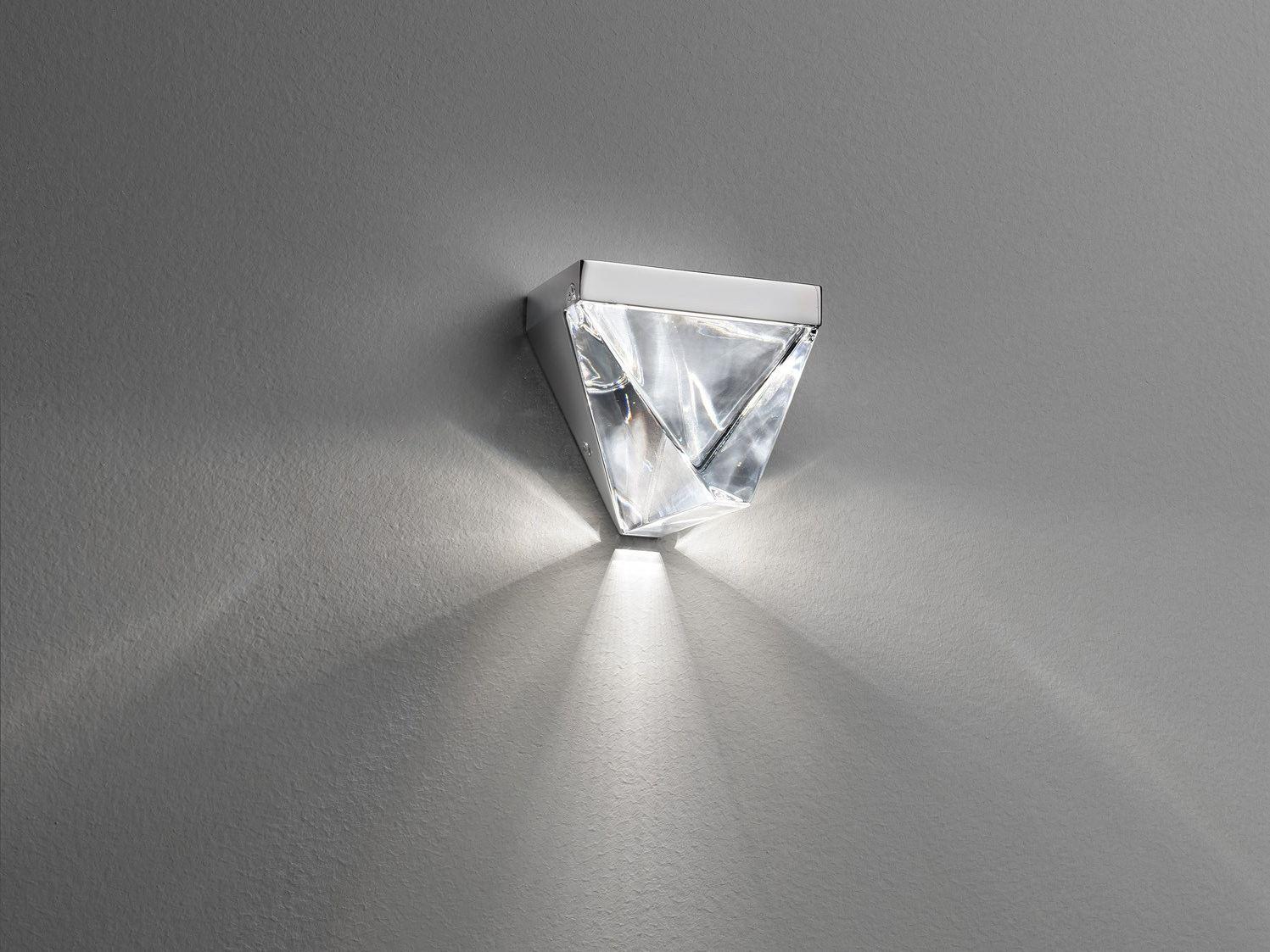 LED crystal wall lamp | Tripla by Fabbian