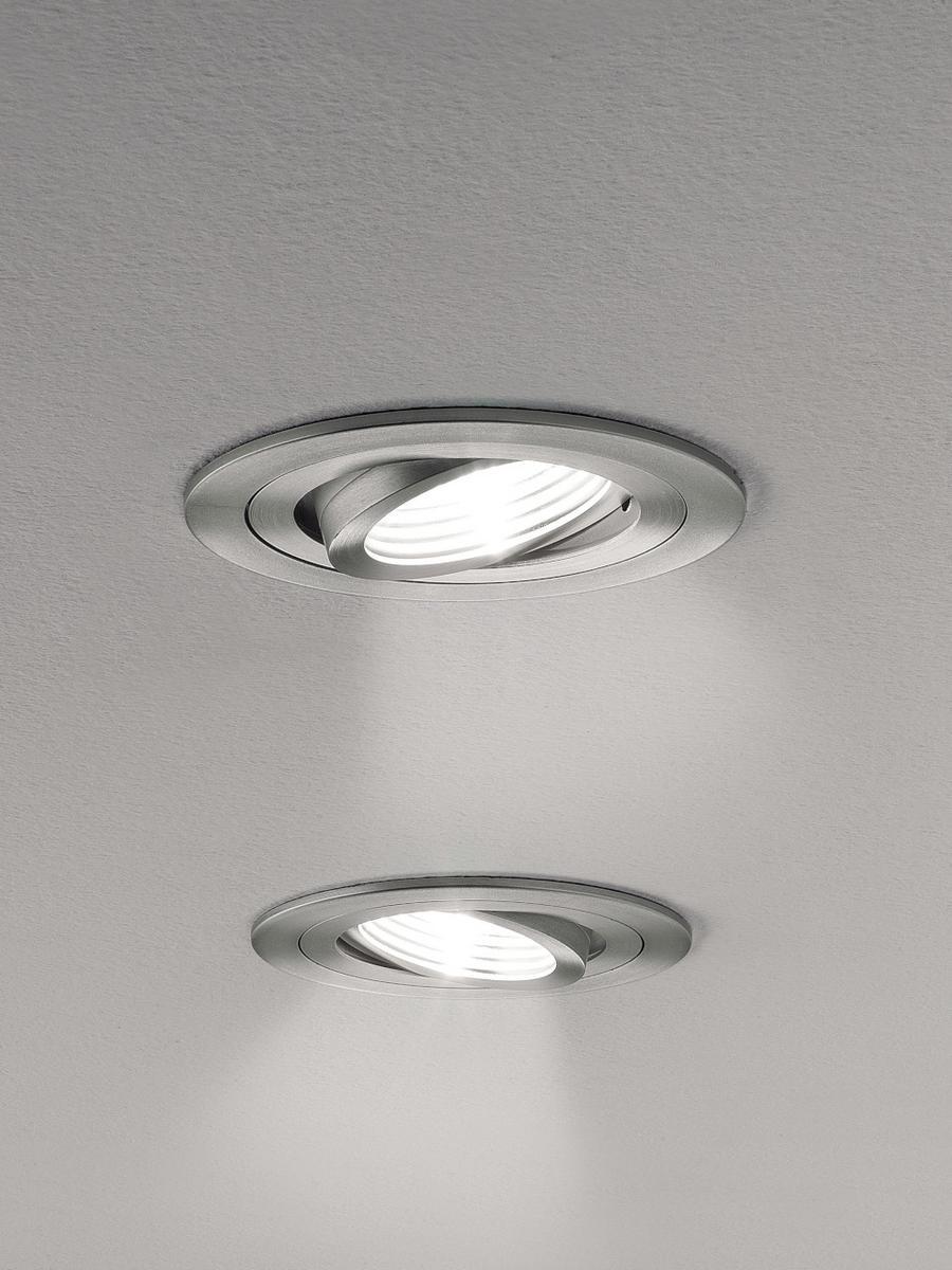 LED adjustable round aluminium spotlight | Sd 903 I by Leucos