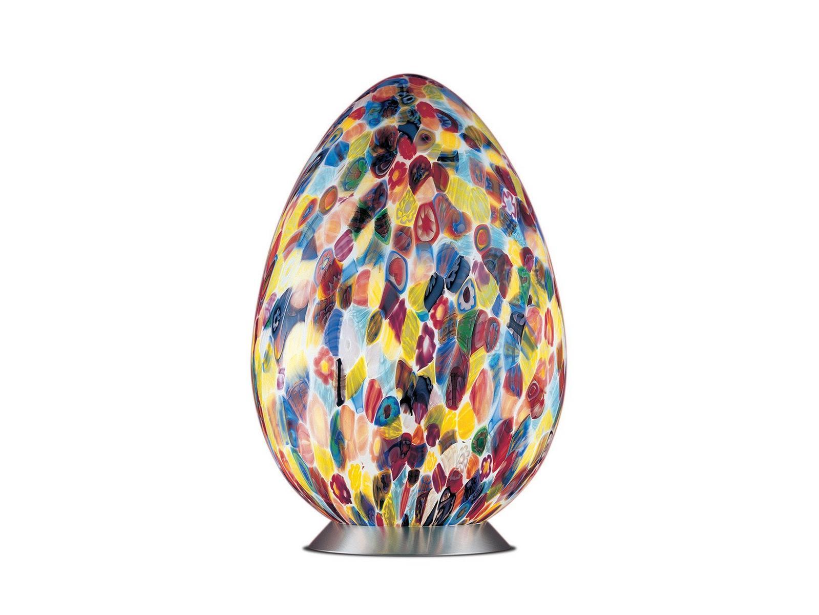 LED blown glass table lamp | Uovo T46 by Leucos