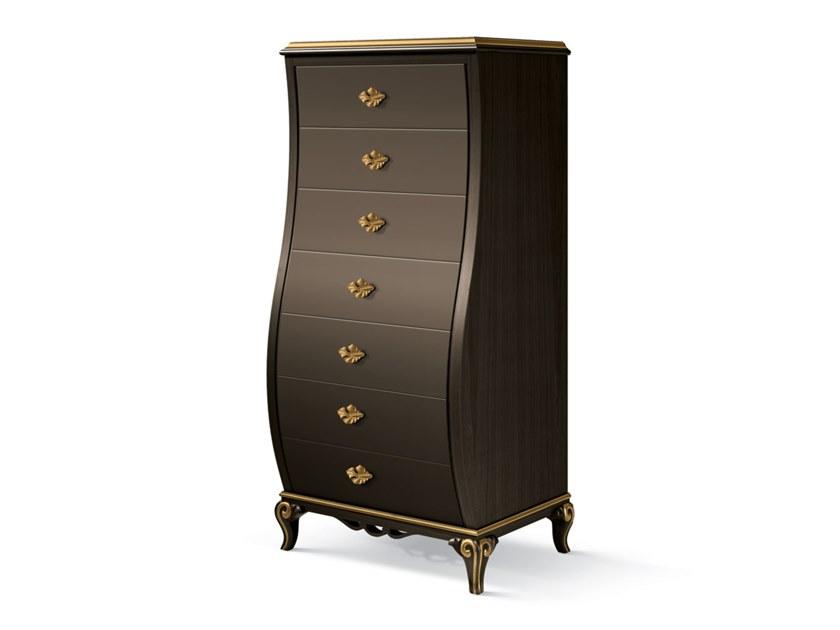 Vertical wooden chest of drawers | 5063 by Carpanese home
