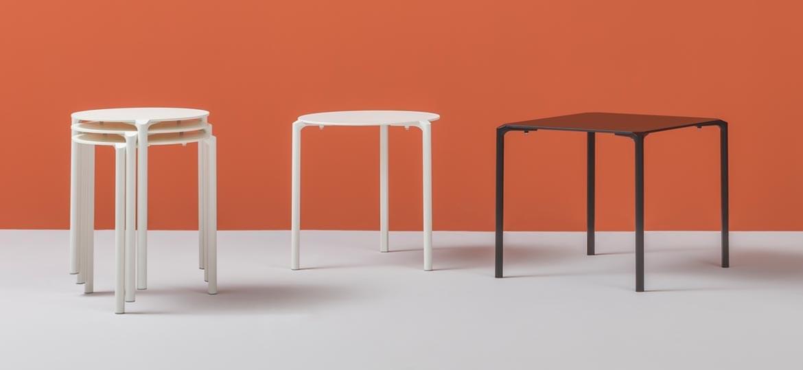 Stackable round table | Jump Tj3 by Pedrali
