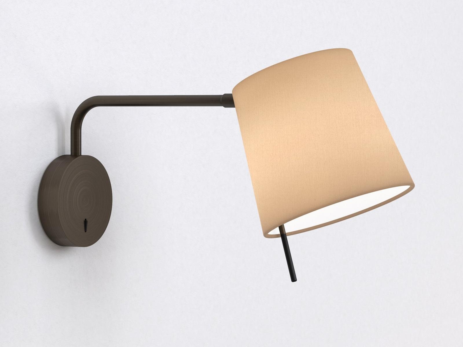 LED adjustable fabric wall light | Mitsu by Astro lighting