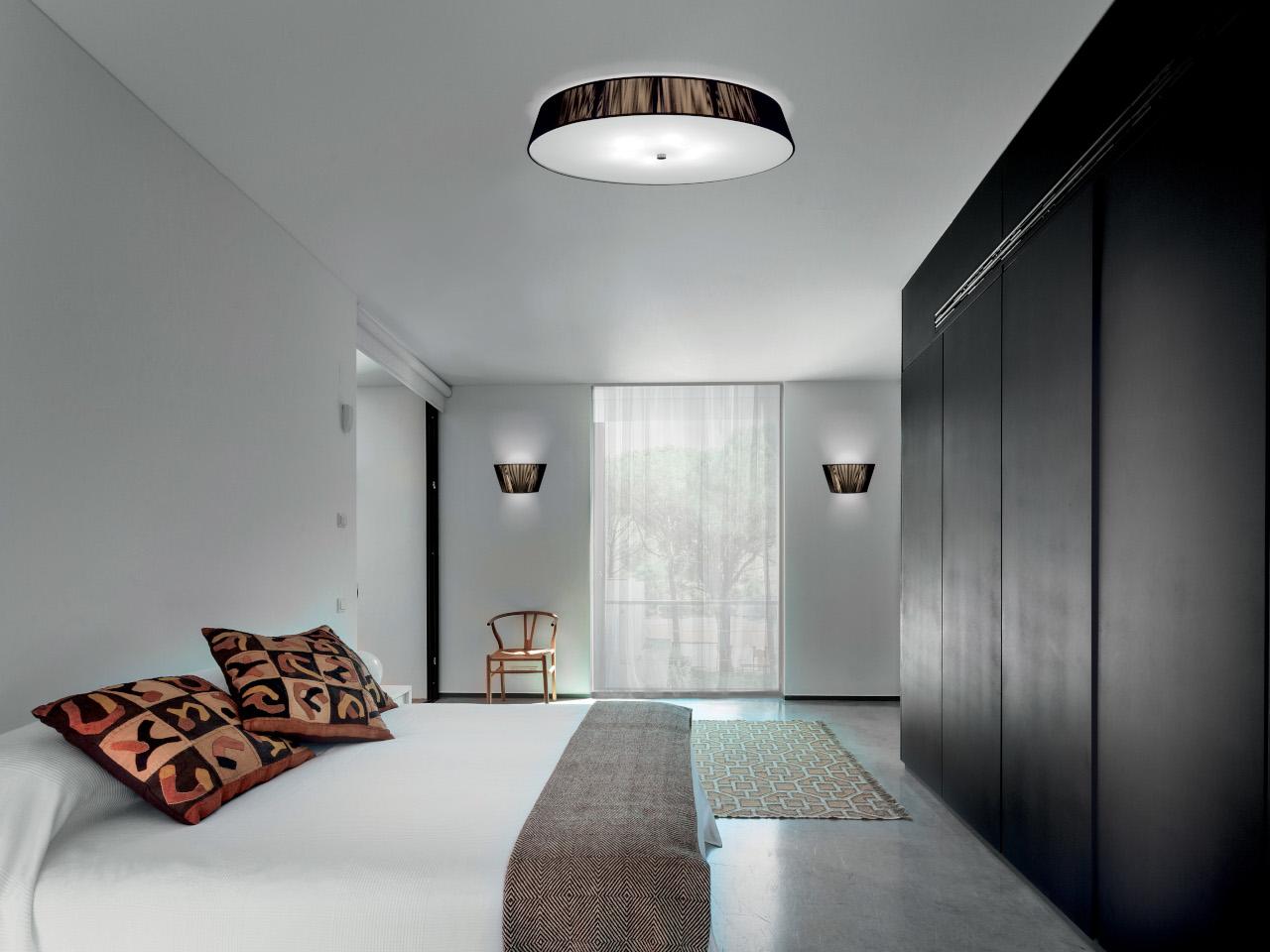 LED fabric ceiling light | Lilith P70 by Leucos