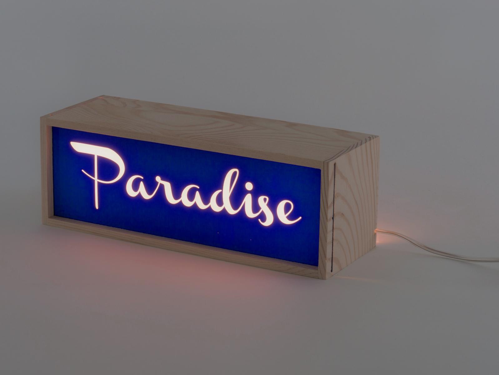 LED wooden table lamp | Paradise by Seletti