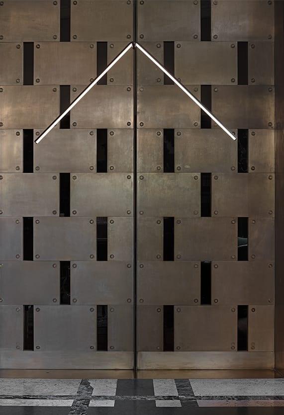 LED powder coated aluminium pendant lamp | Arrangements Broken Line by Flos