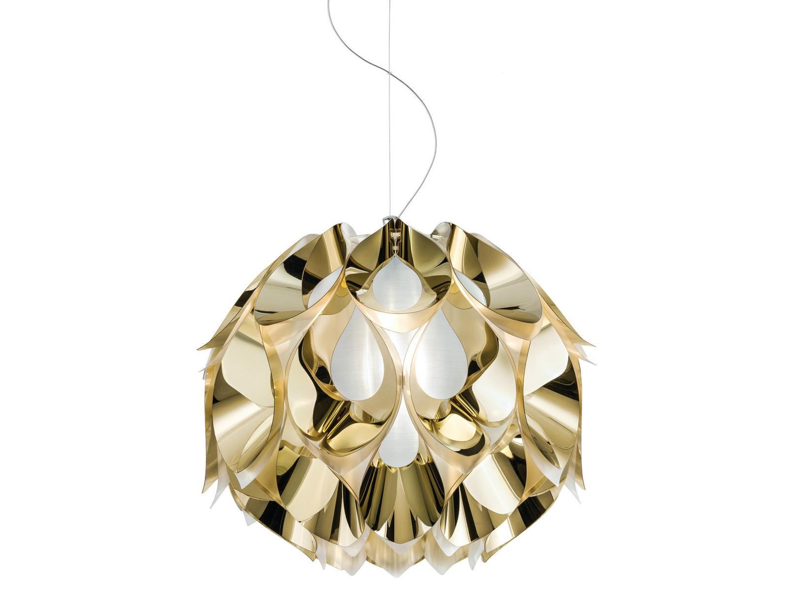 Goldflex® pendant lamp | Flora Medium Gold by Slamp