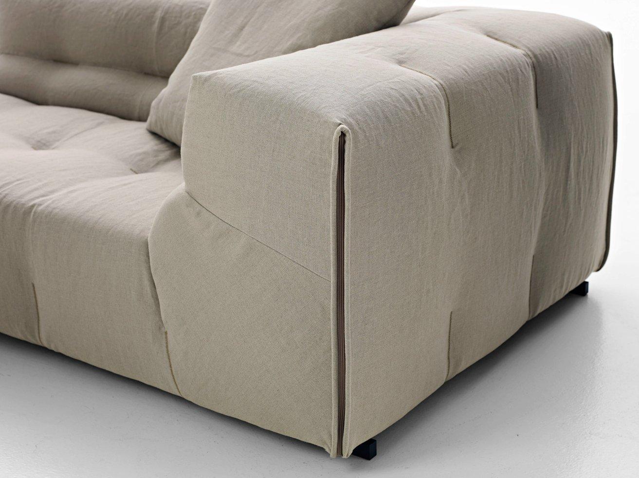 Corner sectional fabric sofa | Tufty-too by B&B Italia