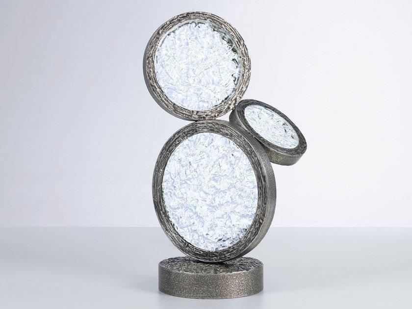 LED handmade bronze table lamp | Luna 6040 by Serip