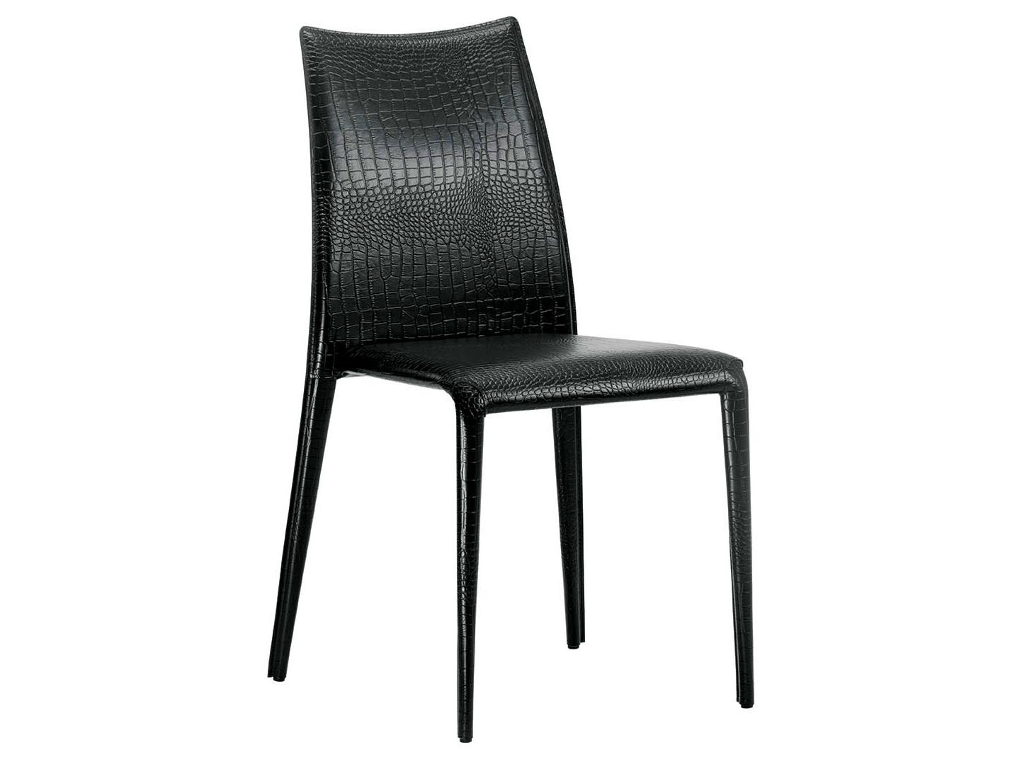 Upholstered tanned leather chair | Miss by Midj