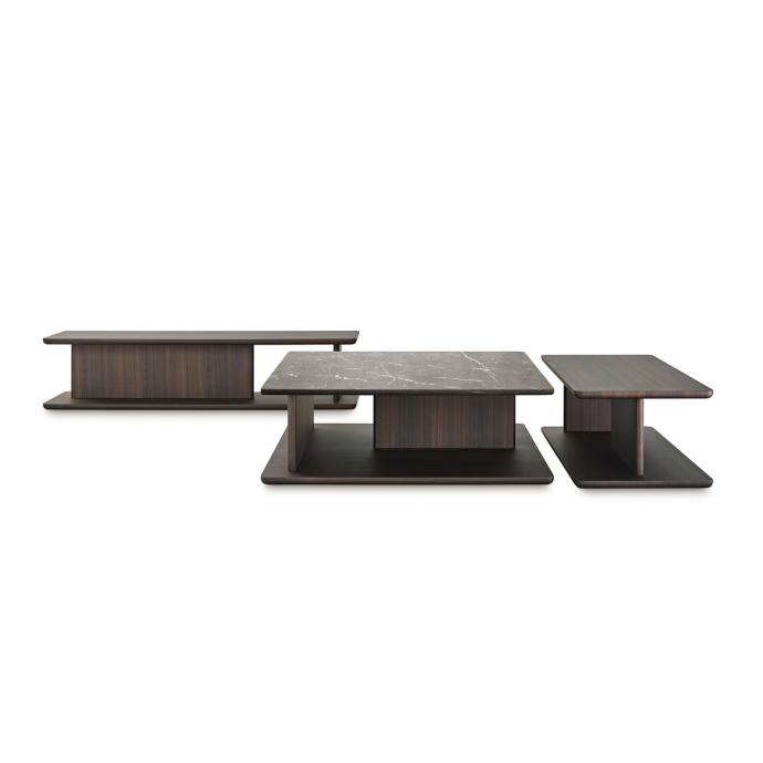 Low wooden coffee table | Hugo by Molteni