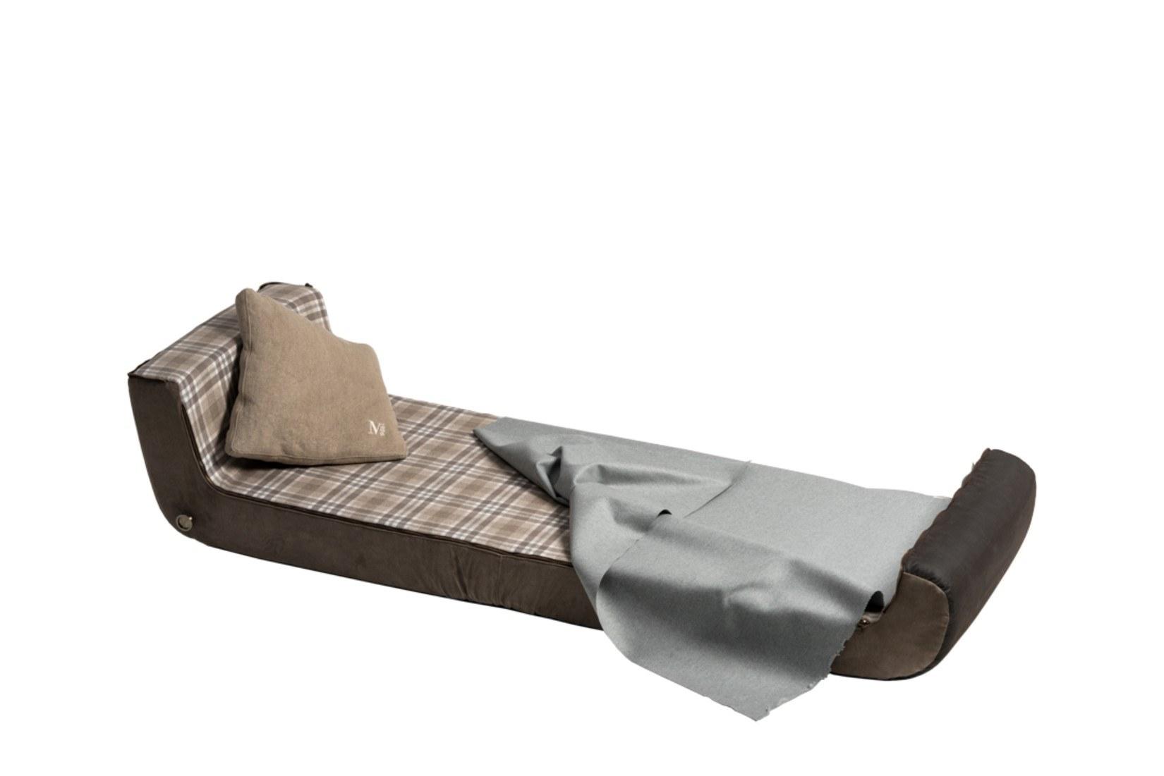 Leather and fabric armchair bed | Pappagalle by Mantellassi 1926