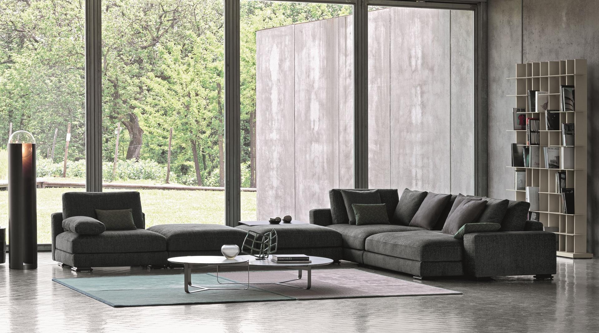 5 seater corner sectional fabric sofa | Myplace by Flou