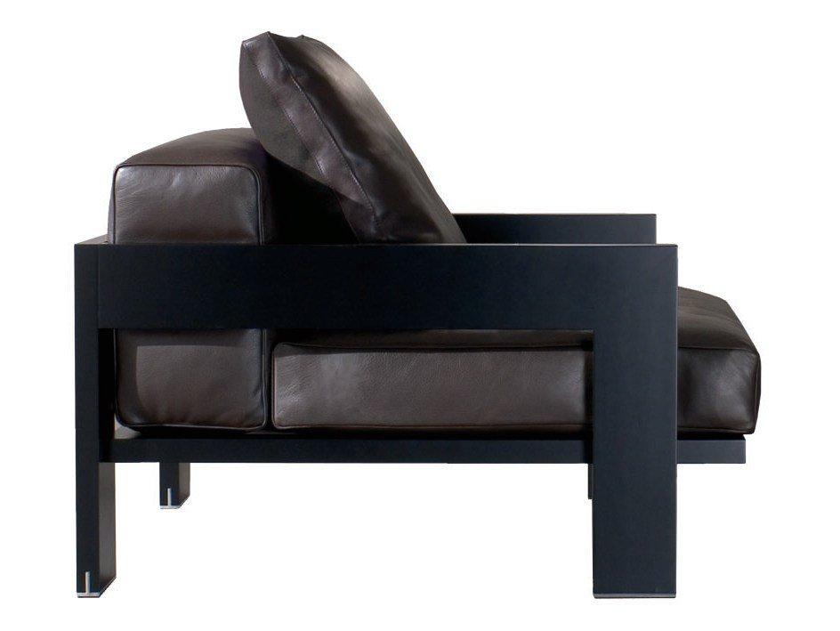 Armchair | Alison Black Lac. Armchair by Minotti