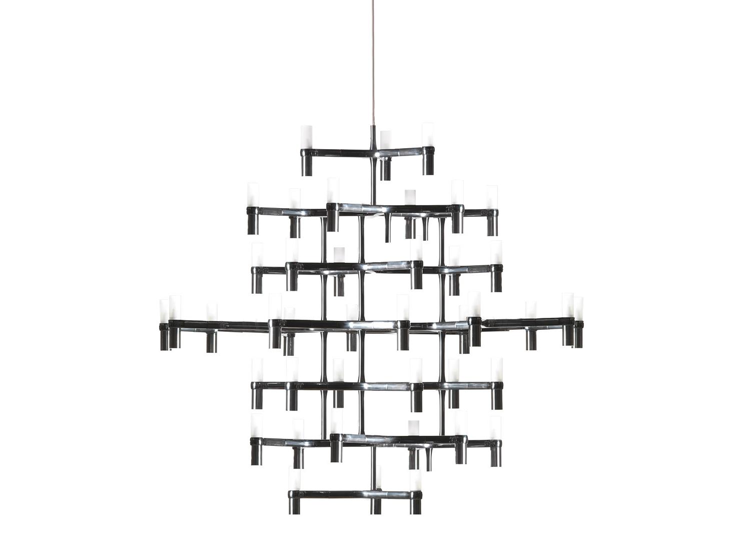 Die cast aluminium chandelier | Crown Magnum by Nemo