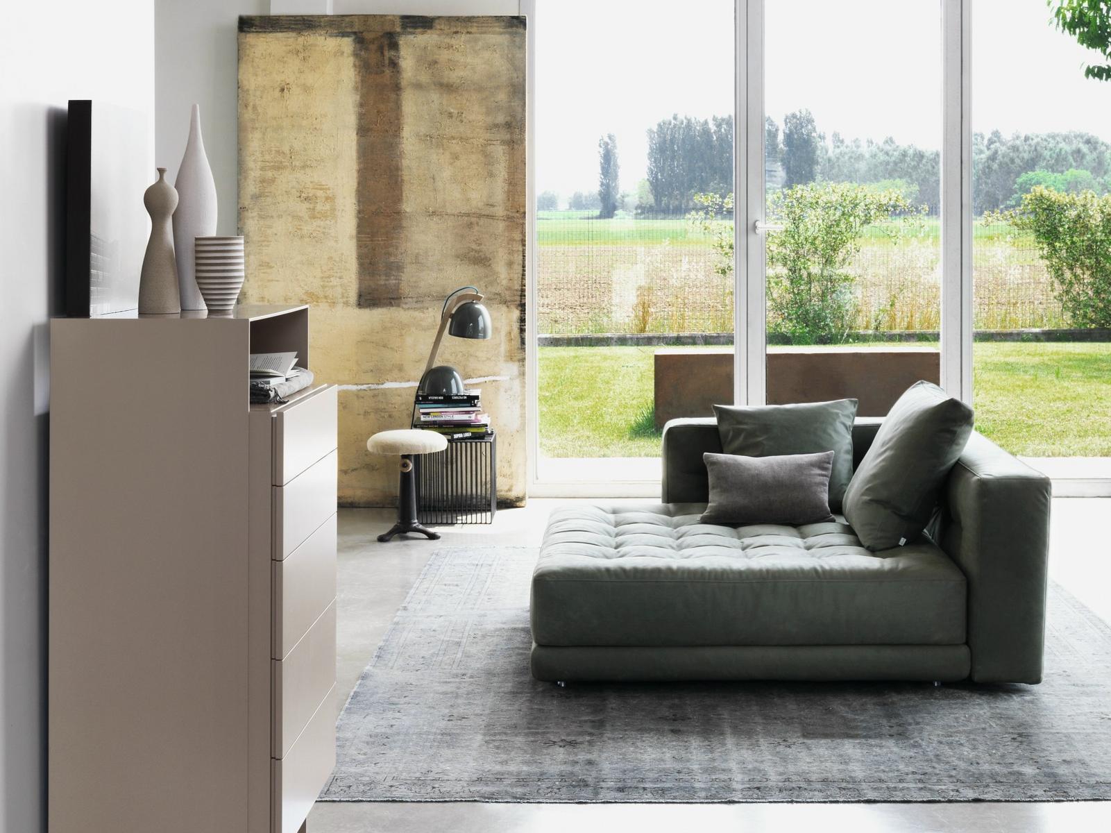 Sectional fabric sofa | Doze by Flou