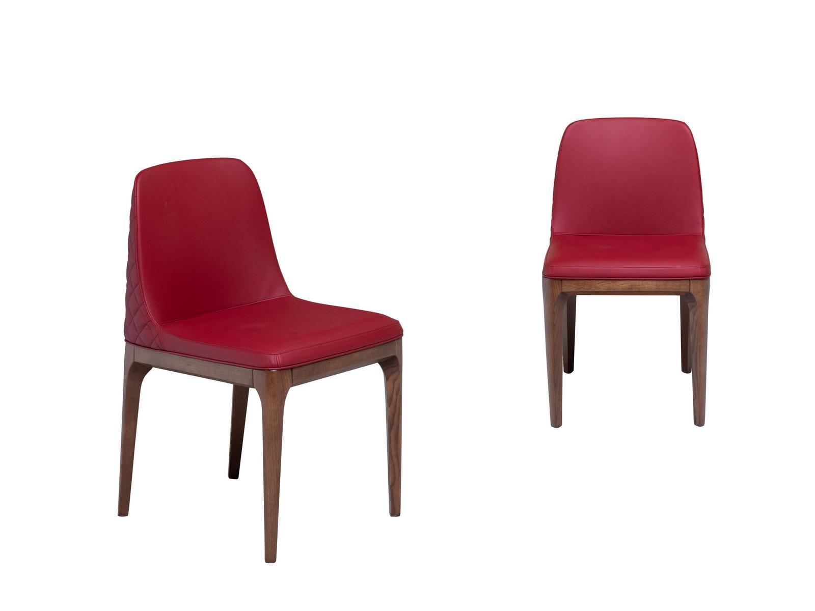 Upholstered leather chair | Gilda Élite by Tonin Casa